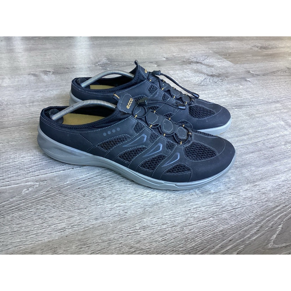 Ecco Terracruise Men's Size 47 13 Slip on Bungee Mule Shoes Black